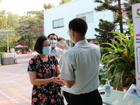 Tất cả nhân viên Bệnh viện đều chung tay phòng chống dịch bệnh Covid - 19