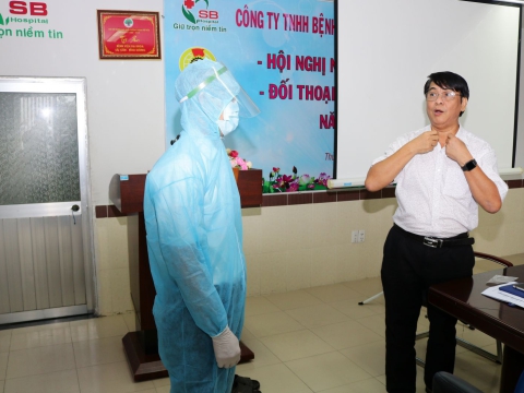 TẬP HUẤN PHÒNG CHỐNG CODID - 19
