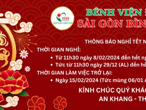 THÔNG BÁO NGHỈ TẾT NGUYÊN ĐÁN GIÁP THÌN 2024